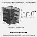 Axyaa Mesh Desktop Paper Tray Organizer - 4 Tier Letter Document Storage Rack