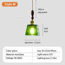 Axyaa Glass Flower Pendant Light - Nordic Retro Design for Various Spaces