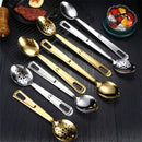 Axyaa Long Handle Soup Spoon Ladle Colander Tableware Kitchen Utensils