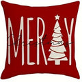 Axyaa Merry Christmas Pillow Cover for Festive Home Decor