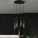 Axyaa Nordic Glass LED Chandelier for Minimalist Home Decor Lighting