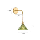 Nordic Brass Glass Wall Lamp by Axyaa - LED Decor Lighting Fixtures