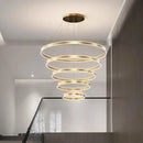 Axyaa Modern Stair Chandelier Pendant LED Ceiling Light for Living Room
