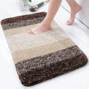 Axyaa Plush Microfiber Bath Mat: Soft, Absorbent, Non-Slip Rug for Bathroom, Shower, Living Room