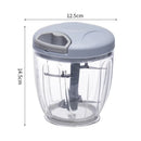 Axyaa Garlic Chopper: Manual Hand Press Vegetable Grinder & Crusher