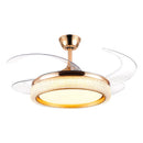 Axyaa Integrated Pendant Light Ceiling Fan for Household Living Room, Bedroom