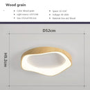 Axyaa Modern LED Ceiling Lights - Cream Black White Grey Wooden Flower Shape