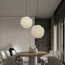 Axyaa Silk Fabric LED Pendant Chandelier for Living Room, Bedroom, Study & Restaurant
