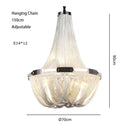 Luxury Tassel Chandelier for Hotel Villa Stairs by Axyaa
