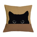 Black Cat Printed Cushion Cover for Home Sofa Car Decor - Axyaa Brand