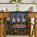 Axyaa Christmas Dwarf Tree Table Runner for Kitchen Dining Party Decor