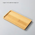 Axyaa Bamboo Coaster Set for Home Decor and Kitchen, Multi-use Wood Tray Plate