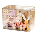 Axyaa Doll Storage Box: Transparent Display Stand for Plush Toys & Cotton Dolls