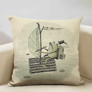 Axyaa Enchanted Forest Tree House Pillow Cover for Home Decor Sofa