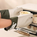 Axyaa Silicone Oven Gloves for Kitchen Baking - Thick Insulation, Anti-Slip & Anti-Scald