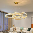 Axyaa Crystal Chandelier Pendant Lamp for Modern Interior Lighting