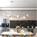 Axyaa LED Caterpillar Chandelier: Stylish Hanging Pendant Lamp for Home, Restaurant, and Hotel