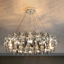 Axyaa Diamond Crystal Chandelier - Modern Luxury Lighting for Home Decor
