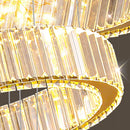 Axyaa Crystal Chandelier: Modern Stair Pendant Lighting for Living Room & Interior
