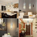Axyaa Modern Black Crystal Pendant Chandelier - Small Gold Crystal Lighting for Kitchen & Entryway