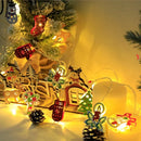 Axyaa Fairy Lights Garland Fawn Gloves Bell Iron Lamp - Battery-operated Decor for Living Room & Garden