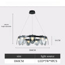 Axyaa Postmodern Glass Pendant Light for Minimalist Living Room and Bar