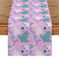 Snowman Tree Table Runner Kitchen Dining Decor by Axyaa