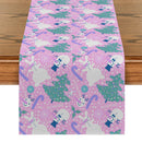 Snowman Tree Table Runner Kitchen Dining Decor by Axyaa