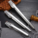 Axyaa Stainless Steel BBQ Food Tongs for Cooking, Buffet, and Grilling