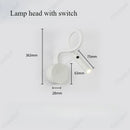 Axyaa Simple Hose LED Wall Lamp with Switch - High Sense Bedside Lighting