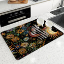 Axyaa Plants Flowers Branches Leaves Absorbent Drying Mat