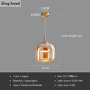 Axyaa Nordic Glass Restaurant Pendant Lamp Simple Bar Hanging Light
