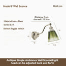 Nordic Glass Lampshade Wall Lamp Axyaa for Bedroom Living Room Study Hotel Decor