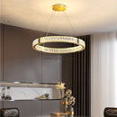 Axyaa Modern Crystal Shell Chandelier: Luxurious LED Pendant Lights for Home Décor
