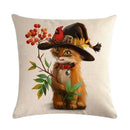 Axyaa Pet Cat Dog Linen Pillowcase 45*45cm - Home Sofa Car Decor