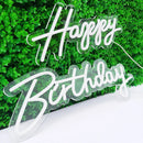 Axyaa LED RGB Happy Birthday Neon Party Sign - Adjustable Illuminated Background