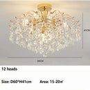 Axyaa K9 Crystal LED Chandelier Ceiling Light Luxury Pendant Interior Lamp