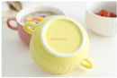 Axyaa Ceramic Double Ear Roast Bowl - Cute and Creative Soup Cup, Breakfast and Dessert Bowl