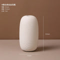 Axyaa White Ceramic Vase for Living Room Decor or Dining Table Centerpiece