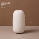 Axyaa White Ceramic Vase for Living Room Decor or Dining Table Centerpiece
