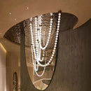 Axyaa Staircase Chandeliers: Modern LED Pendant Lamps for Living Room