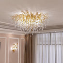 Axyaa Luxury Crystal Chandelier for Modern Restaurant Villa Living Room Hall Stairs