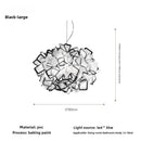 Axyaa Modern Acrylic Flower Chandelier for Bedroom and Dining Room