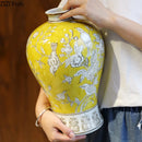 Axyaa Blue White Vase Pot Flower Arrangement Room Decor Aesthetic Flowers Vases