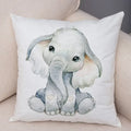 Axyaa Animal Cushion Cover - Cute, Watercolor, Sofa Decor Pillowcase