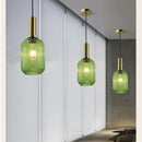 Axyaa Retro LED Glass Pendant Lamp for Home Decor Lighting