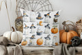 Axyaa Halloween Pillow Cover - Ghosts & Hats, Pumpkins Design for Sofa, Bedroom, Car