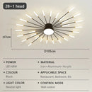 Axyaa Fireworks LED Ceiling Light: Luxury Chandelier for Home, Restaurant, Hotel Lobby