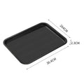 Axyaa Black Melamine Serving Tray | Non-Slip & Durable Tableware for Chinese Restaurant
