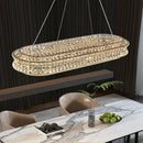 Axyaa Luxury Crystal Chandelier Ceiling Lamp for Family Villas, Living Rooms & Dining Rooms